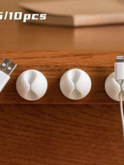 ✨ 1/5/10pcs Self-Adhesive Cable Clips – Tidy Up Wires Anywhere! 📦 Home, Office & Car Organizer